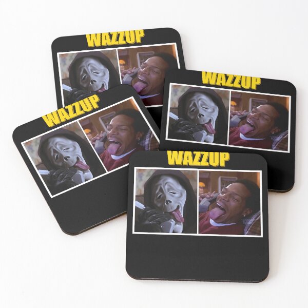 Item preview, Wazzup Ghostface Scary Movie Funny Meme designed and sold by fraseslocas77.
