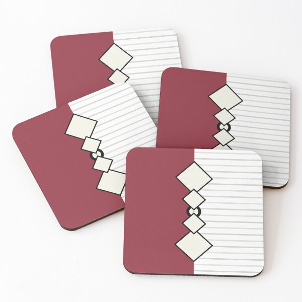 Item preview, The Cadence - Maroon and Cream Minimalist Geometric designed and sold by artdocaj.
