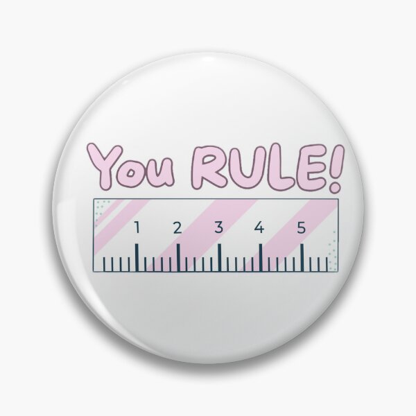Item preview, You Rule - Cute Kawaii Ruler Math Pun designed and sold by MelocotonDreams.