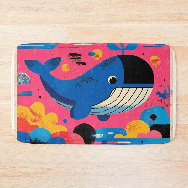 Item preview, Colorful Cartoon Whale Adventure designed and sold by lautir.