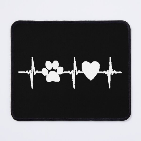 Item preview, Heartbeat Pet Paw Print Heart Dog Mom Cat Mom Life designed and sold by AstronautMerch.