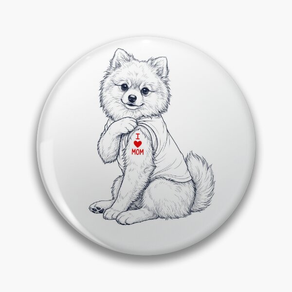 Artikelvorschau, Vintage Pomeranian Mom Tattoo Hundeliebhaber entworfen und verkauft von TerryConnells.