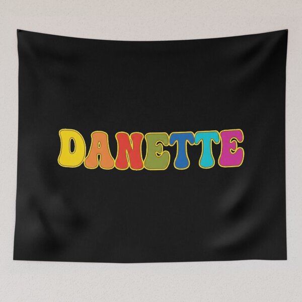 Item preview, ❤️ Danette Personalized Name Wavy Retro Shirt, Coffee Mug, Sticker Gift designed and sold by HelixPedia.