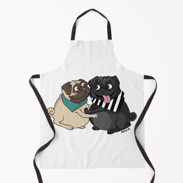 Item preview, Hugs & Pugs — Fuzzy Love Cartoon designed and sold by MyxaART.