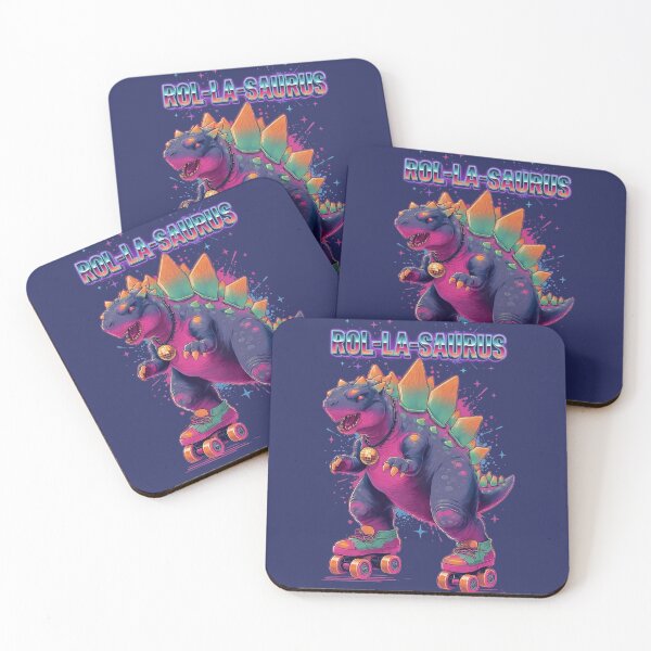 Item preview, Roller Disco Stegosaurus T-Rex Hybrid Vibes designed and sold by PixelQ.