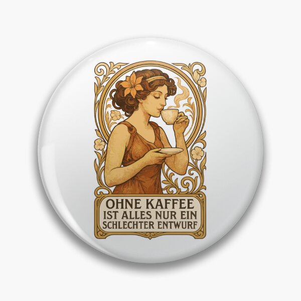 Item preview, Pin-Up Coffee Art Nouveau: Design without coffee designed and sold by Pineapple-Tree.