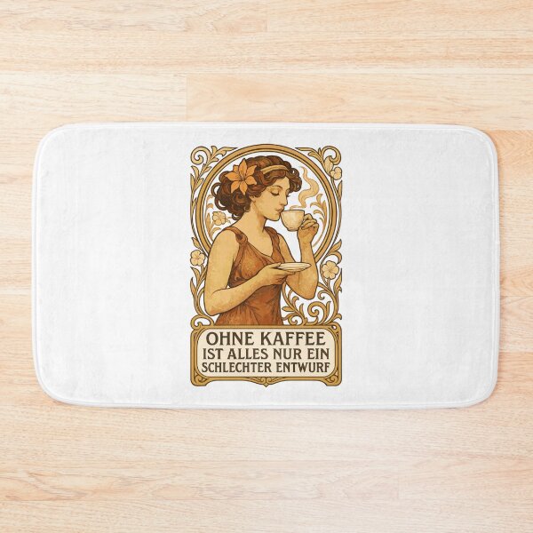 Item preview, Pin-Up Coffee Art Nouveau: Design without coffee designed and sold by Pineapple-Tree.