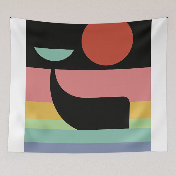 Item preview, Whale in Modern Geometric Composition designed and sold by lautir.