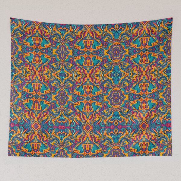 Item preview, Liquid stained glass - liquefied flow - colored bed sheet - ifourdezign designed and sold by Kentala.