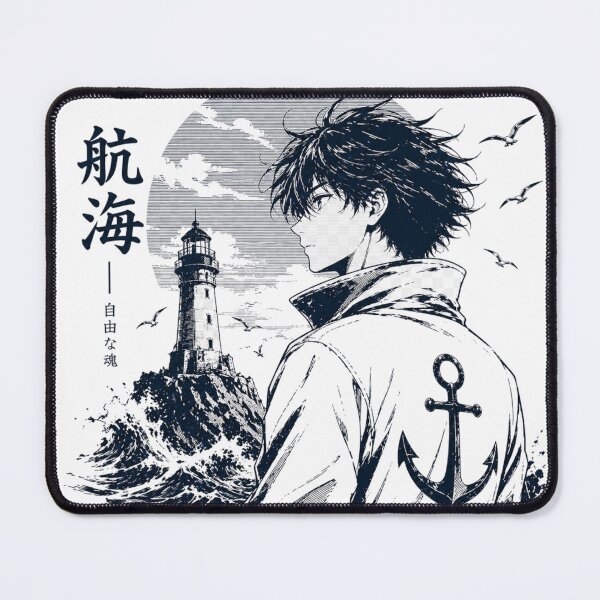 Item preview, Sail Beyond The Horizon – Manga Lighthouse Ocean Anime Design designed and sold by MWSailingClub.