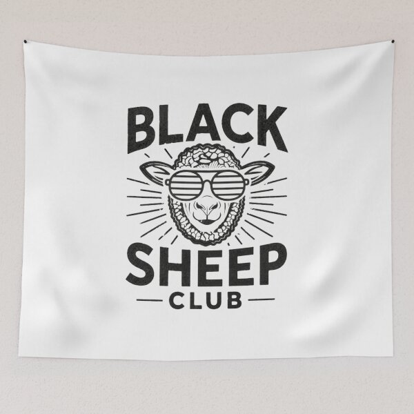 Item preview, Black Sheep Club – Cool Rebel Sheep with Sunglasses | Outsider Aesthetic Design designed and sold by EichStore.