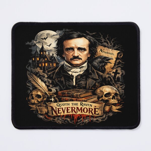 Item preview, Edgar Allan Poe Nevermore Gothic Raven Horror Shirt | Dark Academia Aesthetic | Literary Classic Art Tee designed and sold by ThreadTheory976.