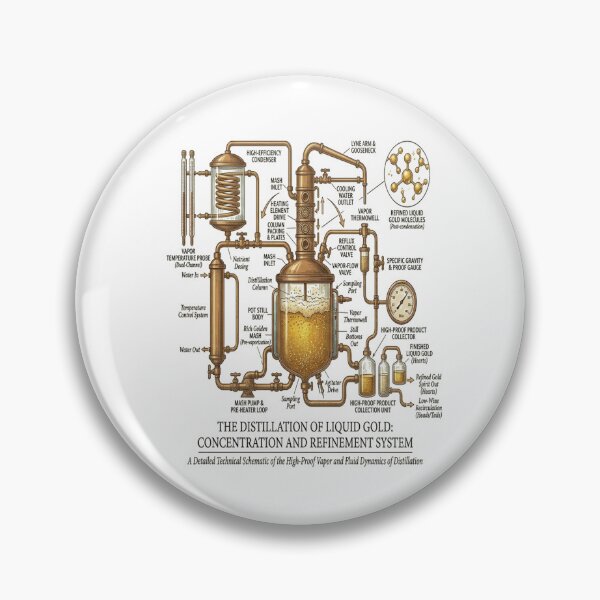 Item preview, Distillation of Liquid Gold - High-Proof Refinery Schematic designed and sold by ClaussShop.