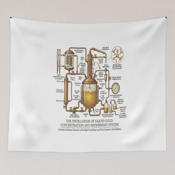 Item preview, Distillation of Liquid Gold - High-Proof Refinery Schematic designed and sold by ClaussShop.