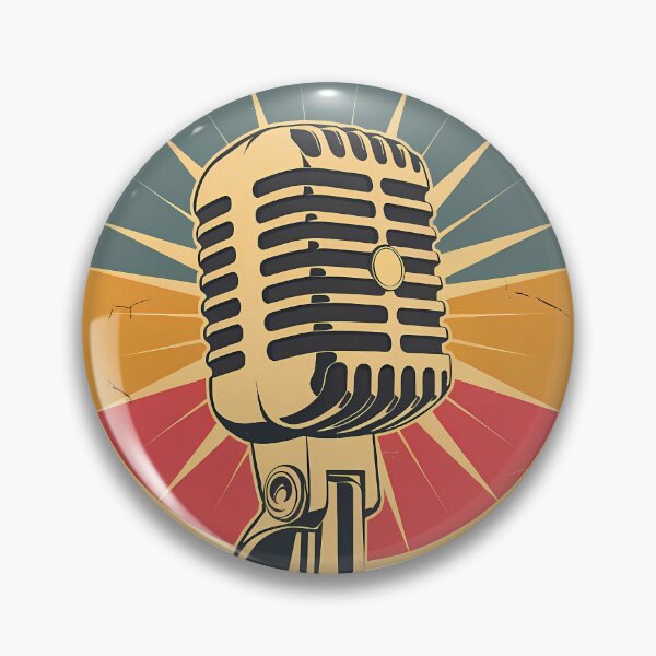Item preview, Vintage Microphone Retro Design - World Music Day designed and sold by Art-Arcade6.