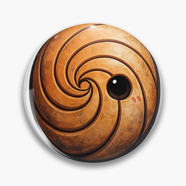 Item preview, Obito Orange Spiral Mask – Minimal Anime Icon designed and sold by ZenOtaku Lab.