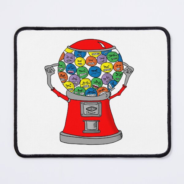 Item preview, Angry Gumballs Machine - Funny Retro Cartoon designed and sold by MyxaART.