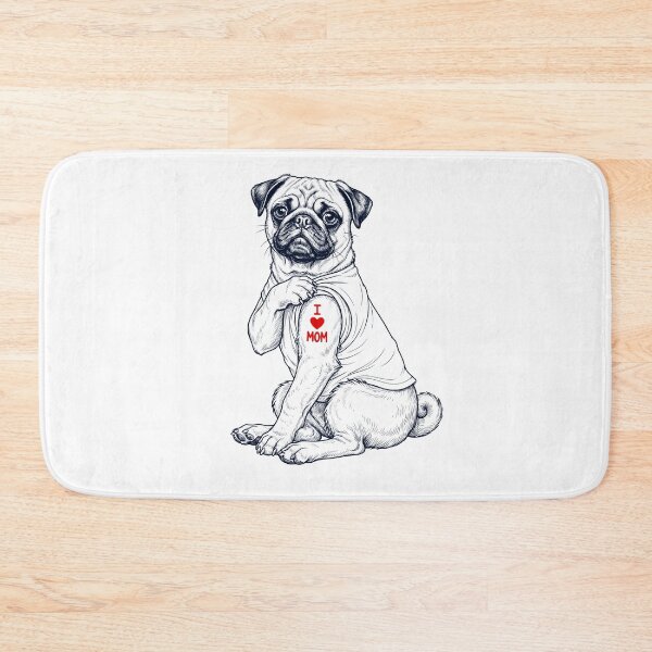 Item preview, Vintage Pug Mom Tattoo Dog Lover designed and sold by TerryConnells.