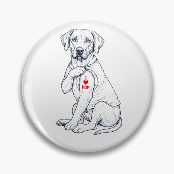 Item preview, Vintage Rhodesian Ridgeback Mom Tattoo Dog Lover designed and sold by TerryConnells.