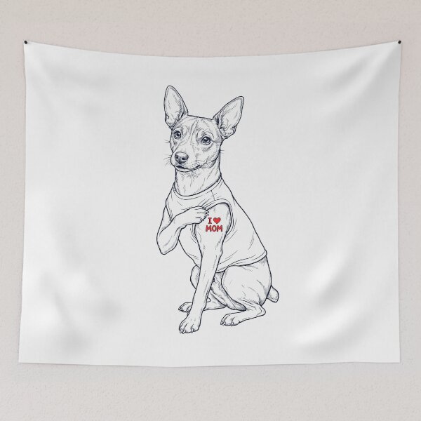 Item preview, Vintage Rat Terrier Mom Tattoo Dog Lover designed and sold by TerryConnells.