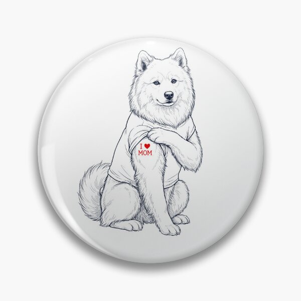 Artikelvorschau, Vintage Samoyed Mom Tattoo Hundeliebhaber entworfen und verkauft von TerryConnells.