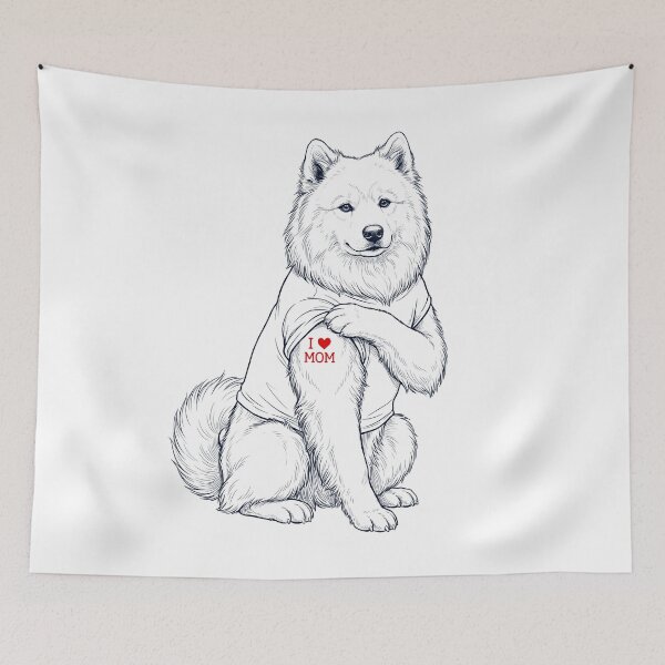 Item preview, Vintage Samoyed Mom Tattoo Dog Lover designed and sold by TerryConnells.