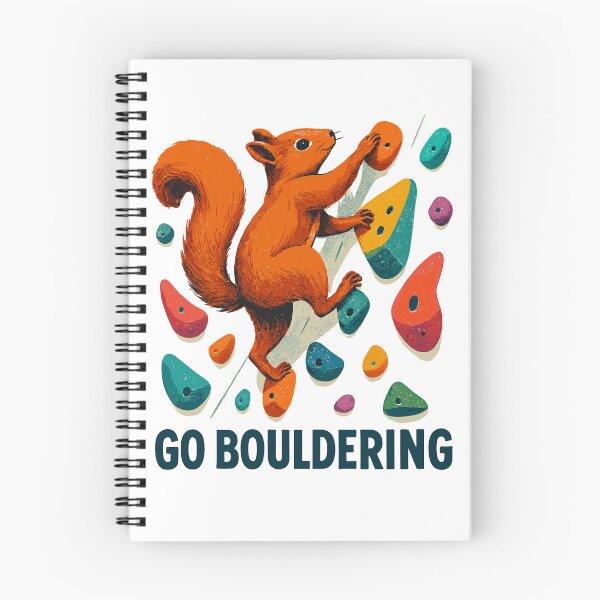 Item preview, Squirrel Go Bouldering – Climbing Motivation designed and sold by Pineapple-Tree.