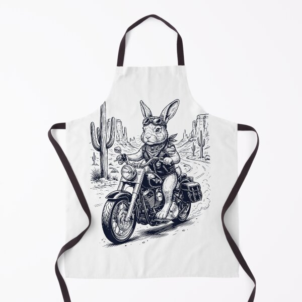 Item preview, Vintage Rabbit Riding Motorbike Moto Western Cowboy Animal Lover designed and sold by DoodleTortle.