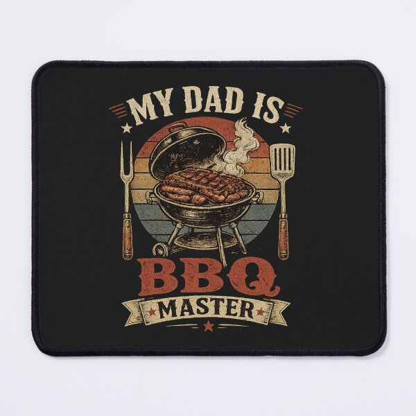 Item preview, My Dad Is BBQ Master – Vintage Retro Grilling Shirt designed and sold by MWSailingClub.