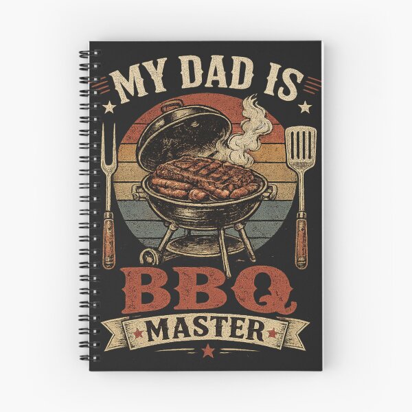 Item preview, My Dad Is BBQ Master – Vintage Retro Grilling Shirt designed and sold by MWSailingClub.
