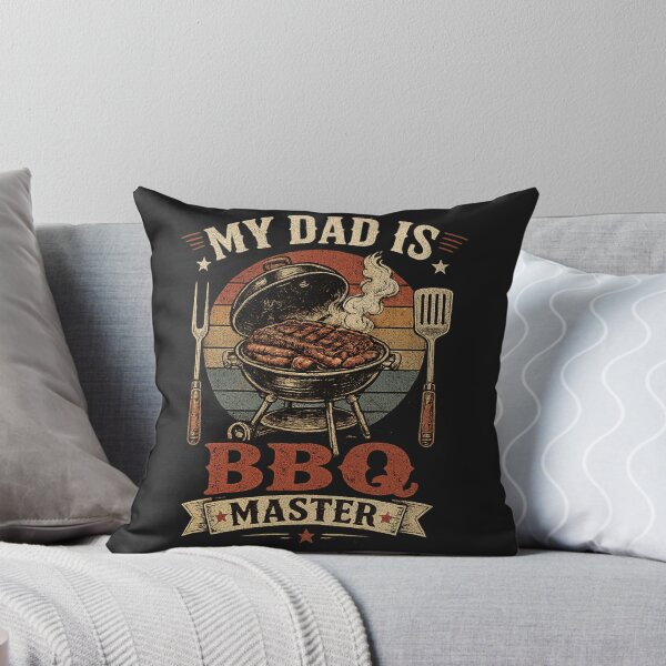 Item preview, My Dad Is BBQ Master – Vintage Retro Grilling Shirt designed and sold by MWSailingClub.