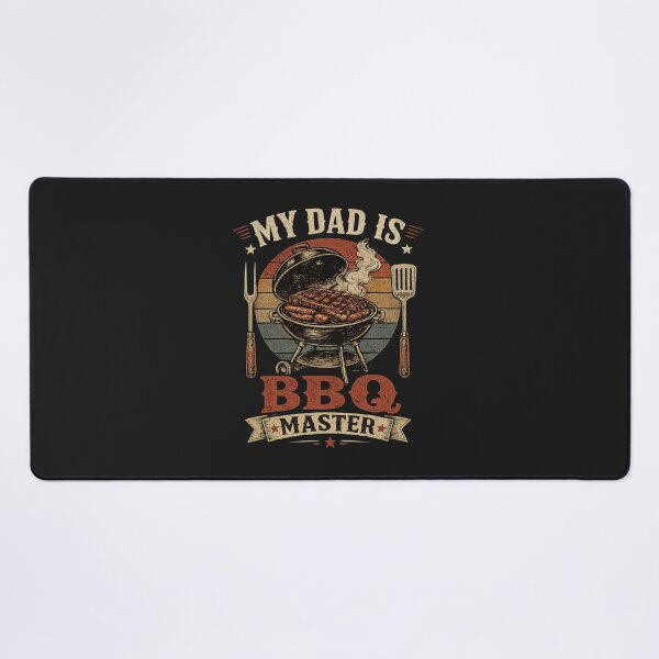 Item preview, My Dad Is BBQ Master – Vintage Retro Grilling Shirt designed and sold by MWSailingClub.
