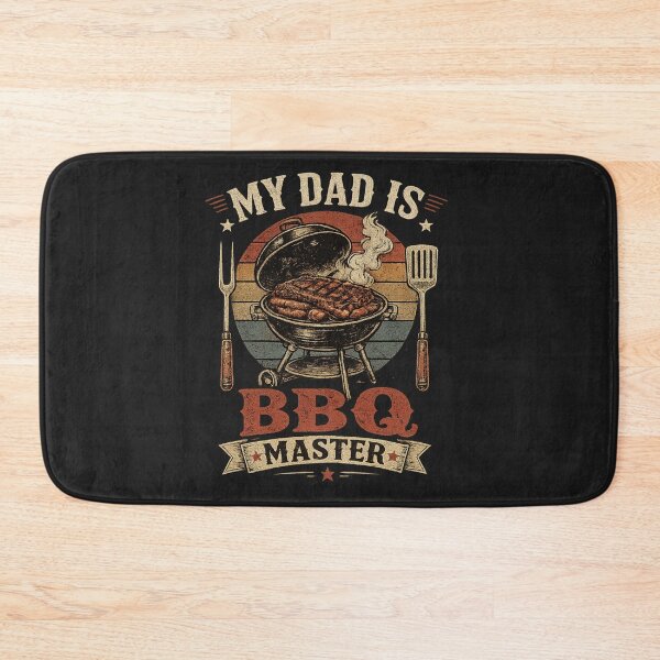 Item preview, My Dad Is BBQ Master – Vintage Retro Grilling Shirt designed and sold by MWSailingClub.
