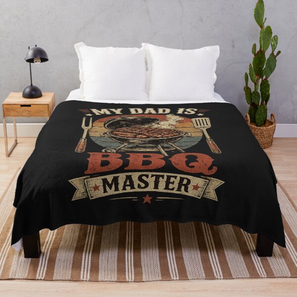 Item preview, My Dad Is BBQ Master – Vintage Retro Grilling Shirt designed and sold by MWSailingClub.