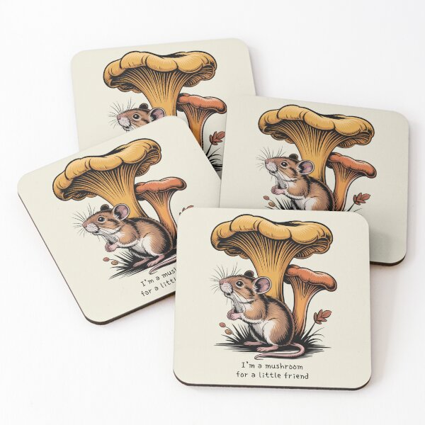 Item preview, I’m A Mushroom For A Little Friend Cute Mouse Pun Vintage Art designed and sold by AlexandraSand.