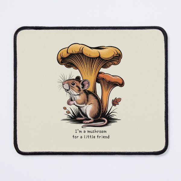 Item preview, I’m A Mushroom For A Little Friend Cute Mouse Pun Vintage Art designed and sold by AlexandraSand.