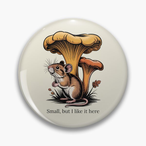 Item preview, Small But I Like It Here Cute Mouse Mushroom Cottagecore Art designed and sold by AlexandraSand.