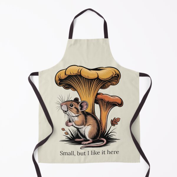 Item preview, Small But I Like It Here Cute Mouse Mushroom Cottagecore Art designed and sold by AlexandraSand.
