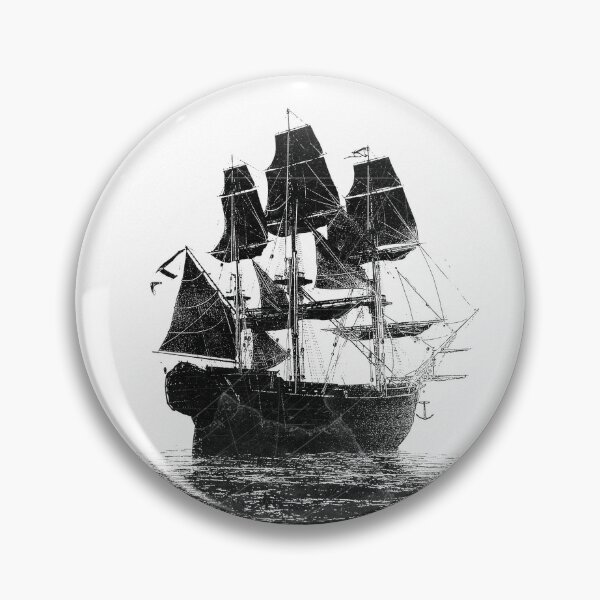 Item preview, Pirates at Sea Tall Ship Dark Gothic Nautical Art designed and sold by Ghoul Enterprises.