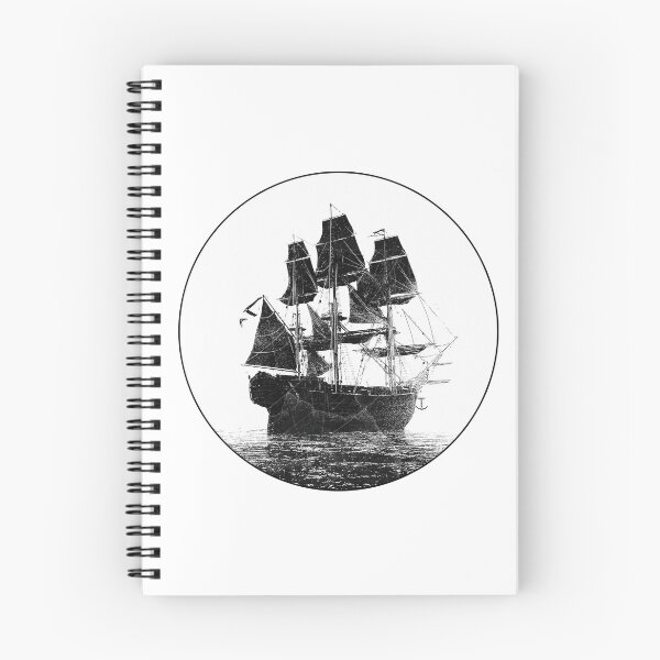 Item preview, Pirates at Sea Tall Ship Dark Gothic Nautical Art designed and sold by Ghoul Enterprises.