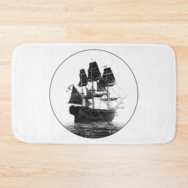 Item preview, Pirates at Sea Tall Ship Dark Gothic Nautical Art designed and sold by Ghoul Enterprises.