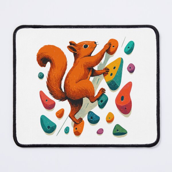 Item preview, Squirrels on the rocks: Motivation & bouldering style designed and sold by Pineapple-Tree.