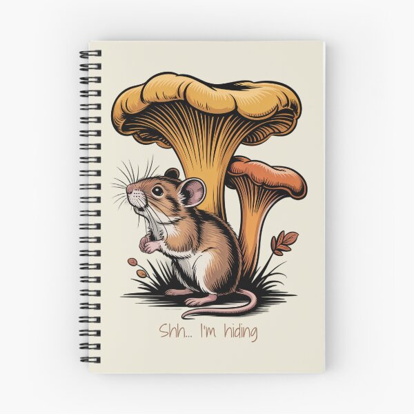 Item preview, Shh I’m Hiding Cute Introvert Mouse Under Mushroom Vintage Art designed and sold by AlexandraSand.