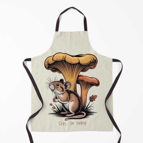 Item preview, Shh I’m Hiding Cute Introvert Mouse Under Mushroom Vintage Art designed and sold by AlexandraSand.