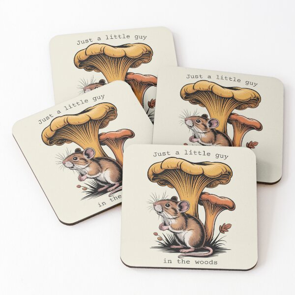 Item preview, Just A Little Guy In The Woods Cute Mouse Mushroom Vintage Aesthetic designed and sold by AlexandraSand.