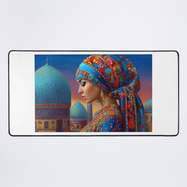 Item preview, Arabesque Beauty in Vibrant Cultural Attire designed and sold by Artessie.