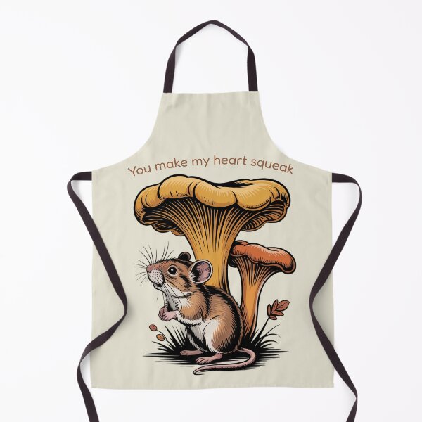 Item preview, You Make My Heart Squeak Cute Mouse Mushroom Vintage Art designed and sold by AlexandraSand.