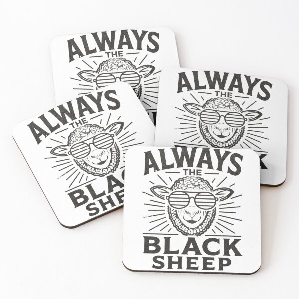 Item preview, Always The Black Sheep – Cool Rebel Sheep with Sunglasses | Outsider Aesthetic designed and sold by EichStore.