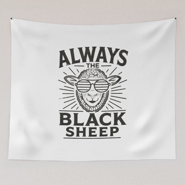 Item preview, Always The Black Sheep – Cool Rebel Sheep with Sunglasses | Outsider Aesthetic designed and sold by EichStore.