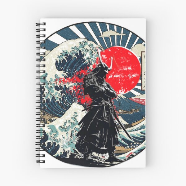 Item preview, The Wave, Samurai Warrior Japanese graphic artwork Tee designed and sold by Lunevalleyart.